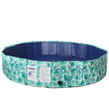 PaWz 120cm Pet Dog Swimming Pool Cat Portable BathTub Kid Shower Washing Folding PaWz